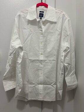 GAP ORGANIC COTTON POPLIN BIG SHIRT